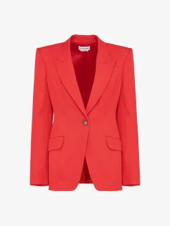 Women's Single-breasted Jacket in >Alexander McQueen Discount