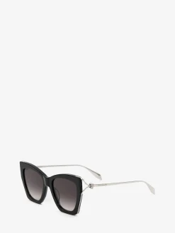 Women's Skull Hinge Soft Square Sunglasses in ><noscript><img width=