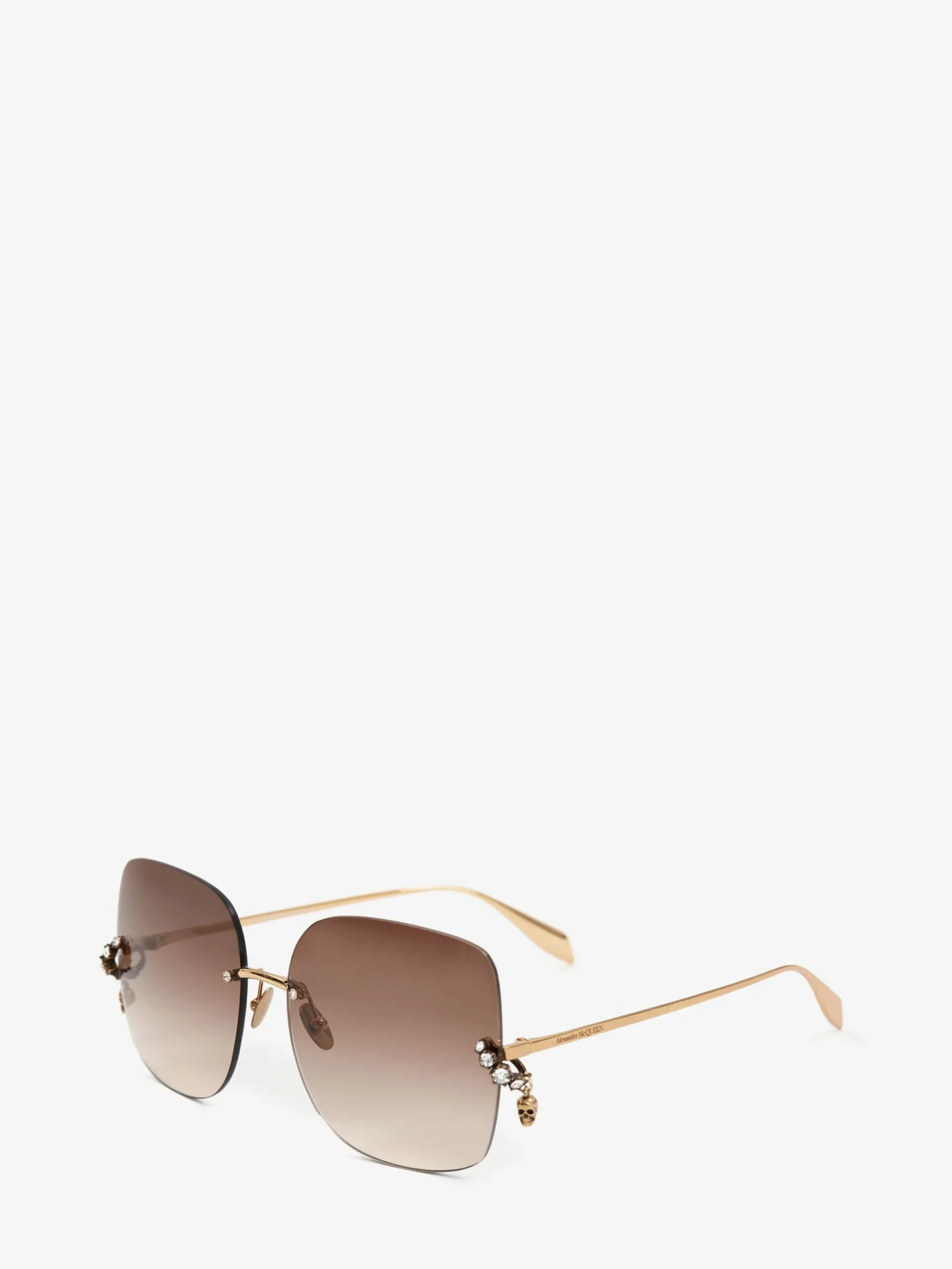 Women's Skull Pendant Jewelled Sunglasses in >Alexander McQueen Discount