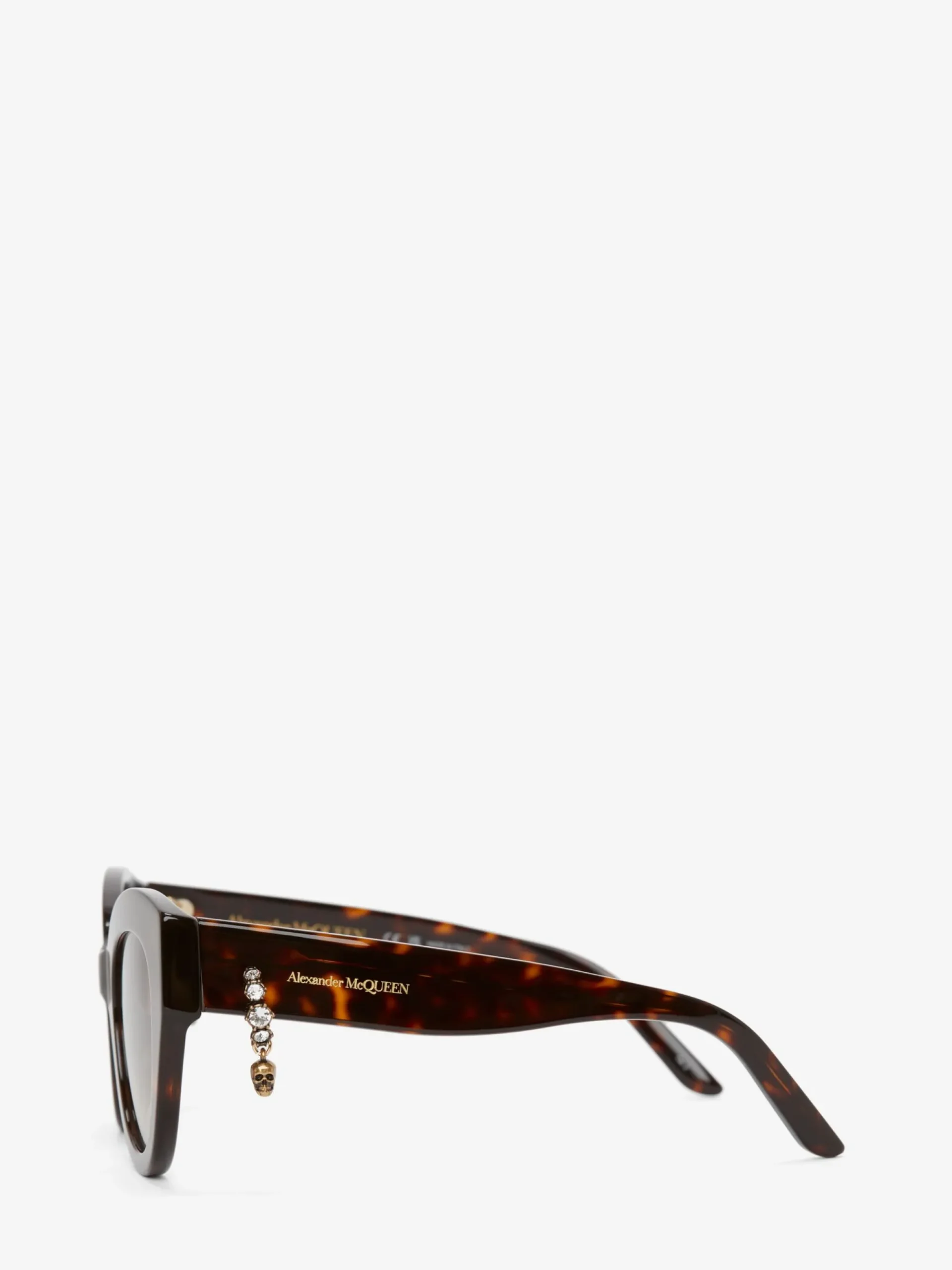 Women's Skull Pendant Jewelled Sunglasses in >Alexander McQueen Shop