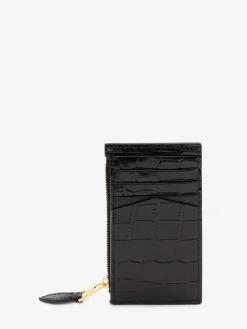 Women's Skull Zipper Card Holder in ><noscript><img width=