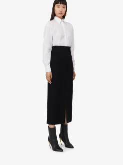 Women's Slashed Pencil Skirt in ><noscript><img width=