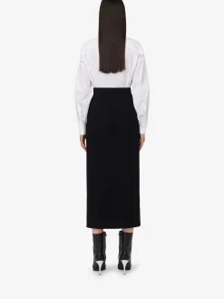 Women's Slashed Pencil Skirt in ><noscript><img width=
