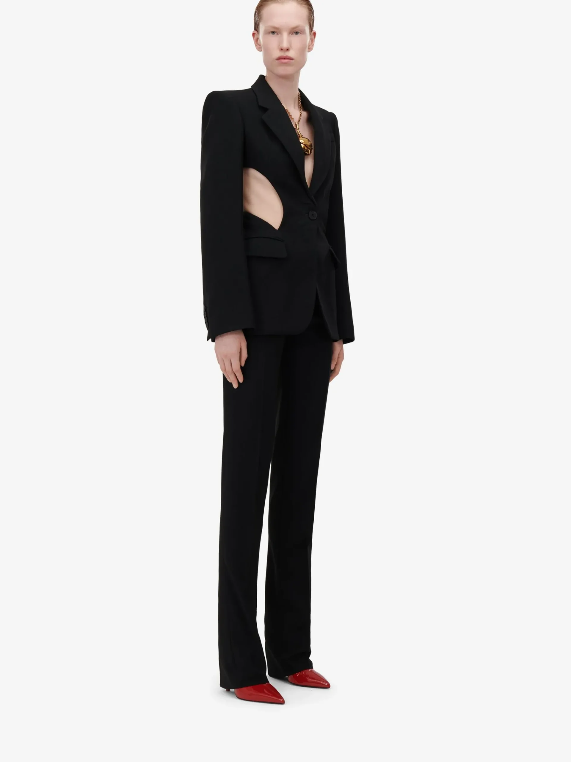 Women's Slashed Single-breasted Jacket in >Alexander McQueen Best