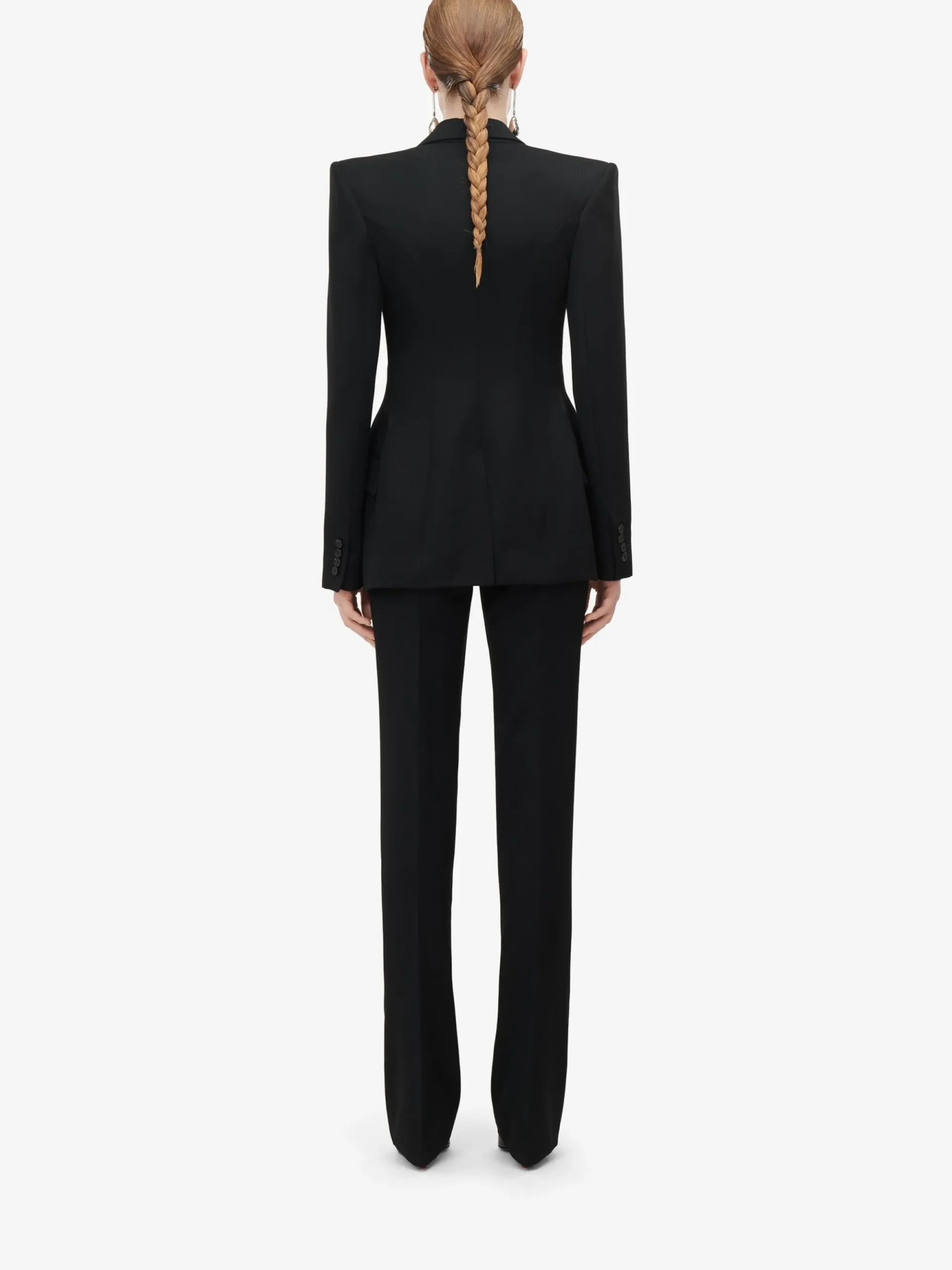 Women's Slashed Single-breasted Jacket in >Alexander McQueen Cheap