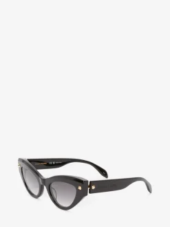 Women's Spike Studs Cat-eye Sunglasses in ><noscript><img width=