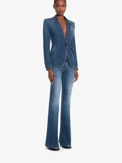 Women's Stretch Denim Jacket in ><noscript><img width=