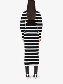 Women's Striped Pencil Dress in ><noscript><img width=