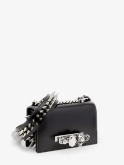Women's The Biker Studded Mini Jewelled Satchel in >Alexander McQueen New