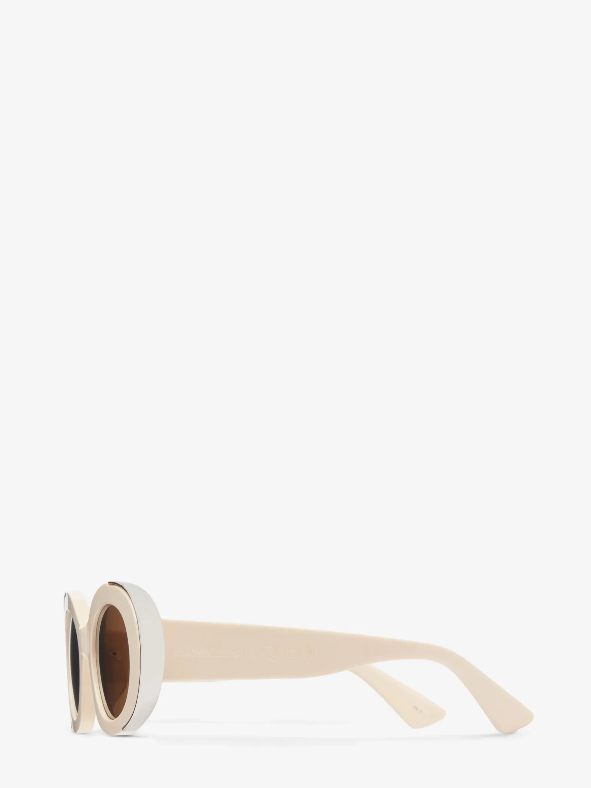 Women's The Grip Oval Sunglasses in >Alexander McQueen Cheap