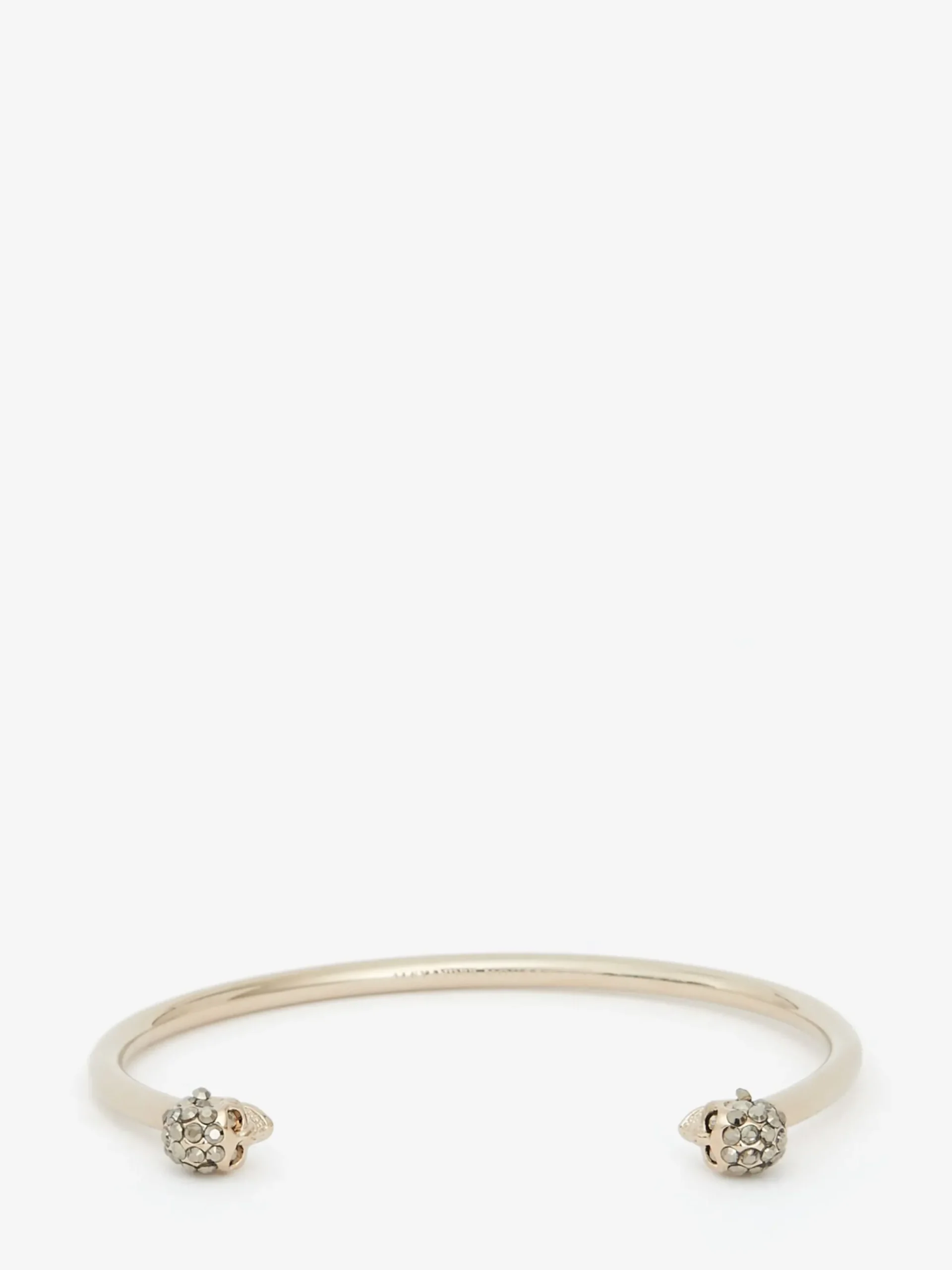 Women's Thin Jeweled Twin Skull Bracelet in >Alexander McQueen Store