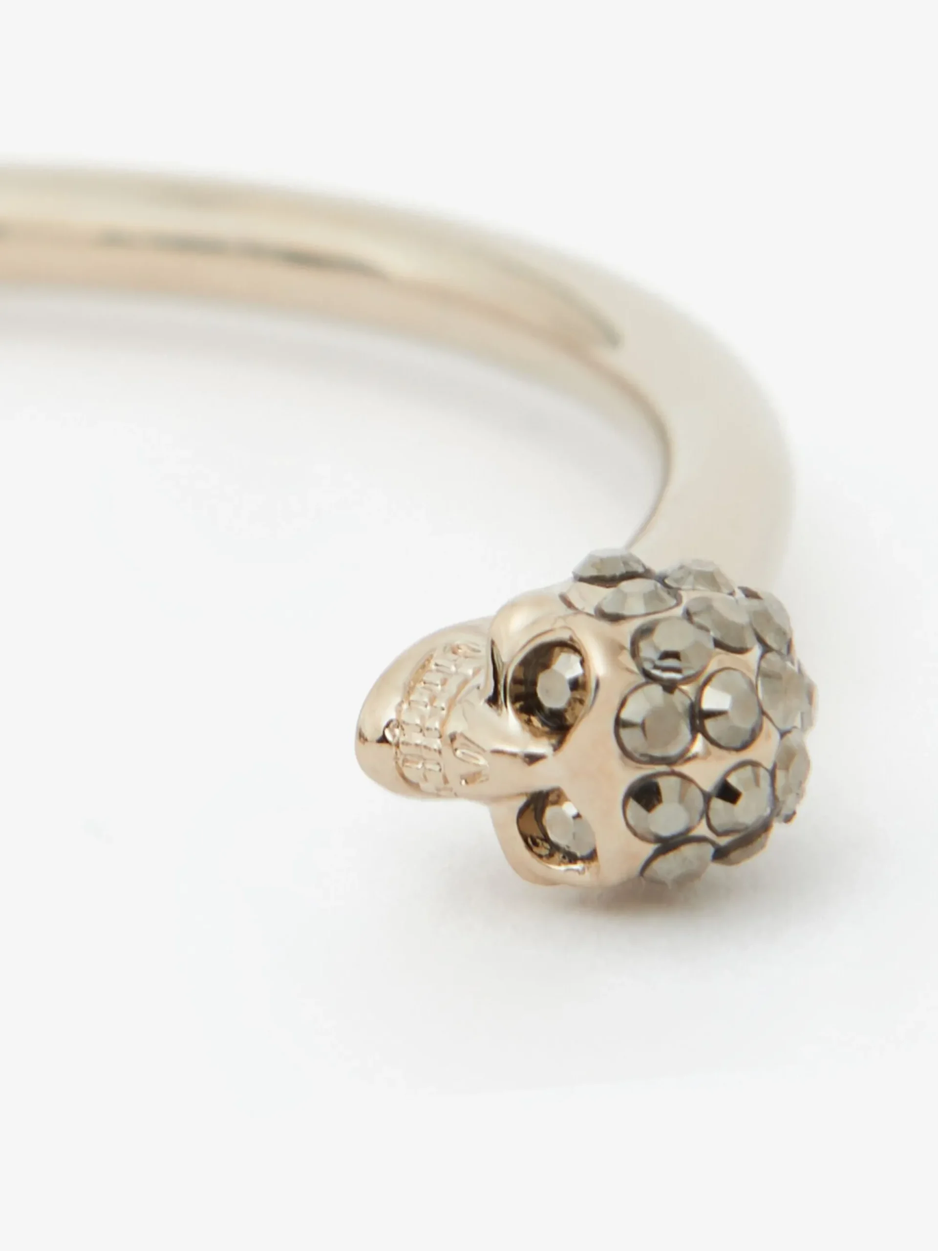 Women's Thin Jeweled Twin Skull Bracelet in >Alexander McQueen Store