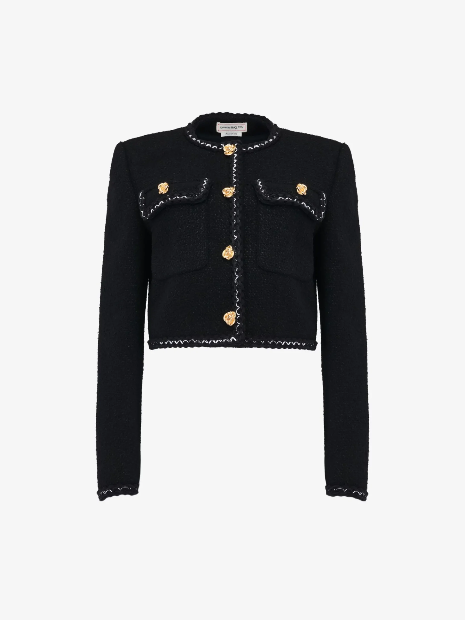 Women's Tweed Boxy Jacket in >Alexander McQueen Cheap