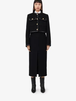 Women's Tweed Boxy Jacket in >Alexander McQueen Cheap