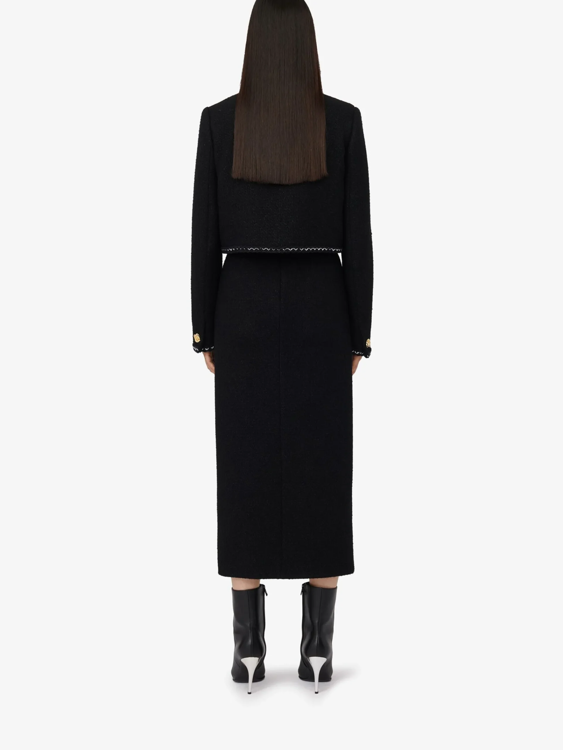 Women's Tweed Boxy Jacket in >Alexander McQueen Cheap