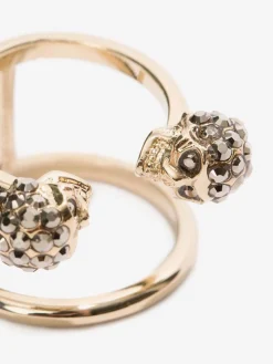Women's Twin Skull Double Ring in ><noscript><img width=