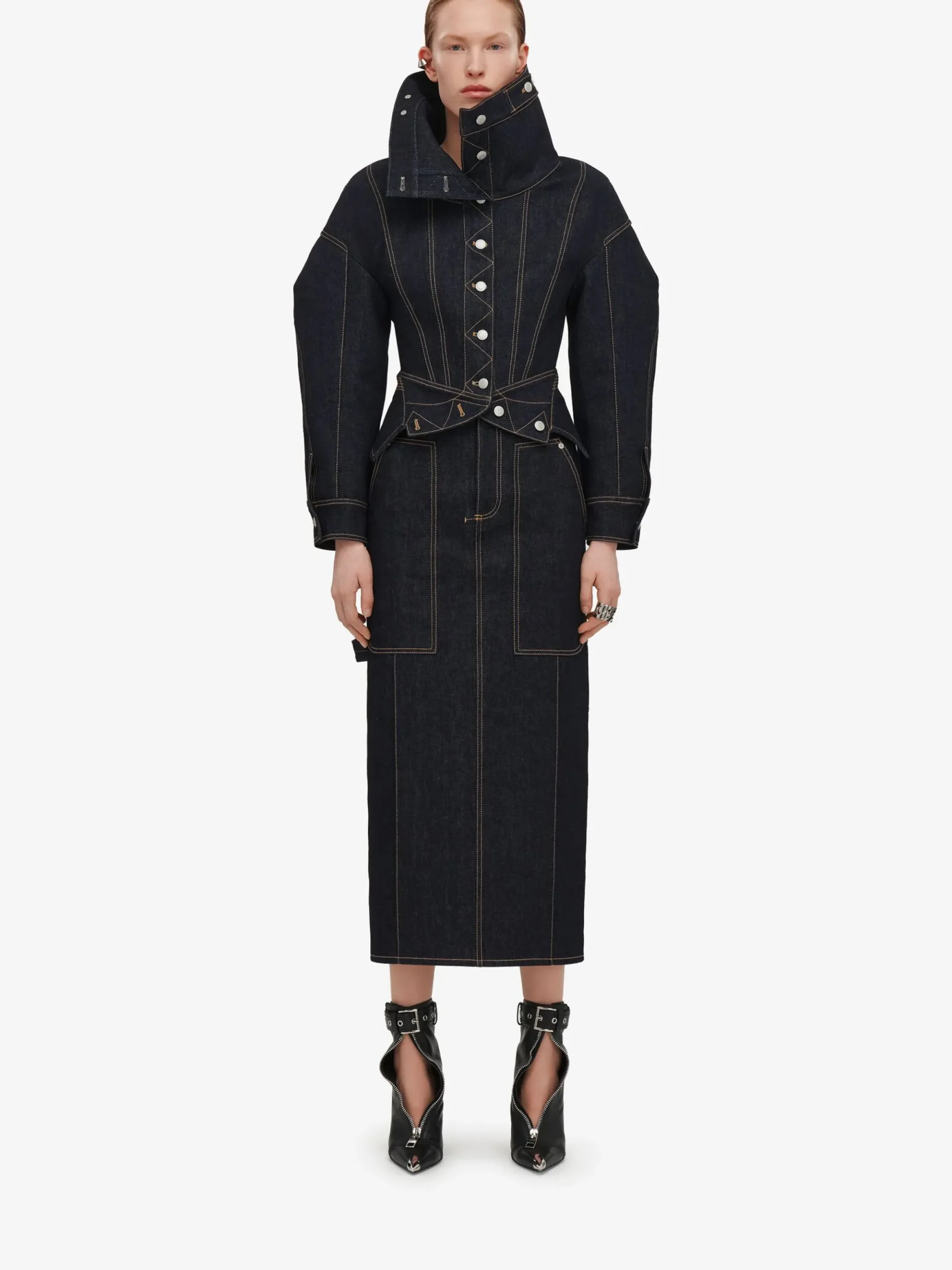 Women's Upside-down Denim Jacket in >Alexander McQueen Best