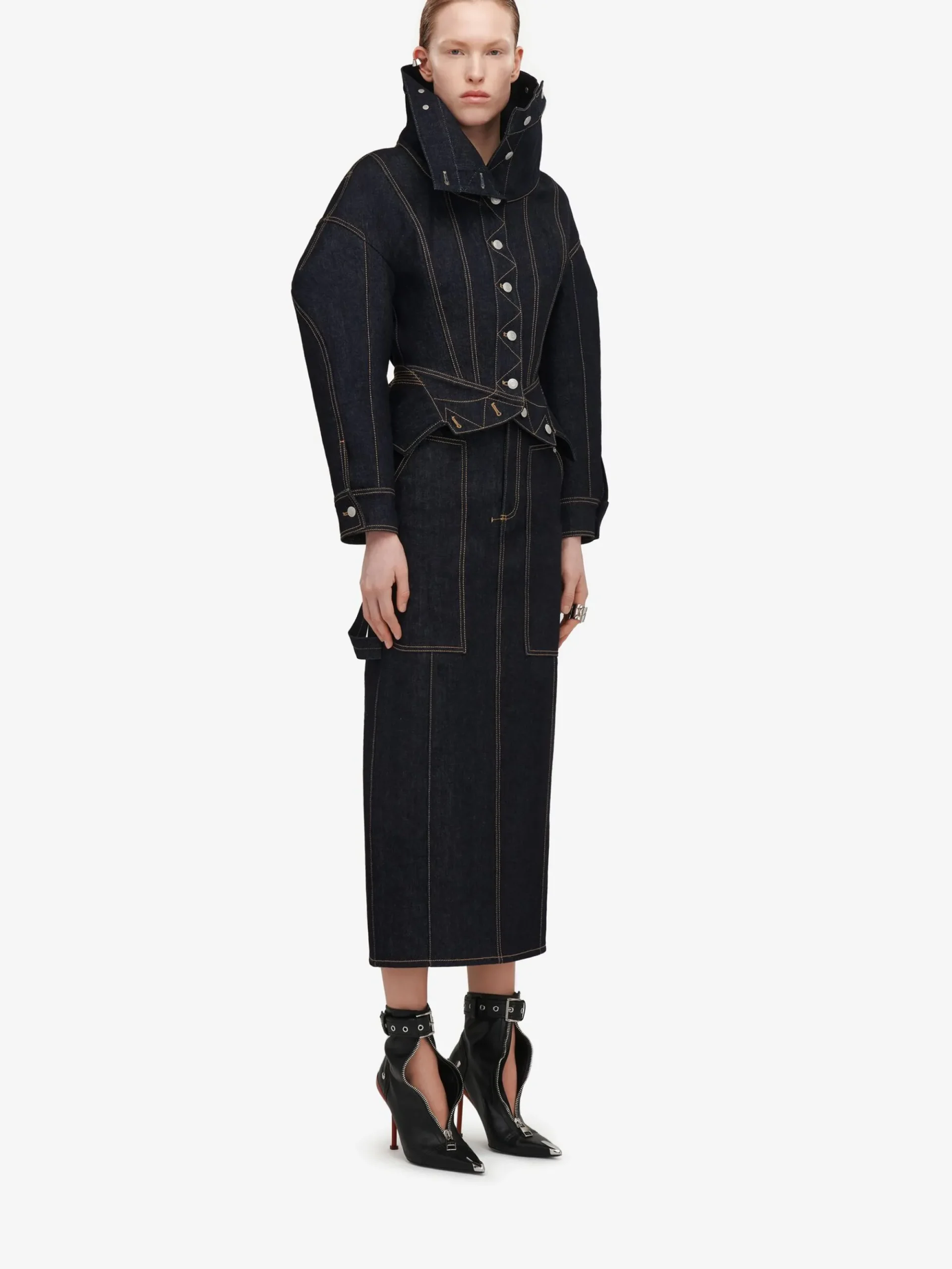 Women's Upside-down Denim Jacket in >Alexander McQueen Best