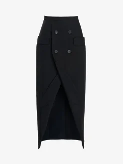 Women's Upside-down Slashed Skirt in >Alexander McQueen Discount