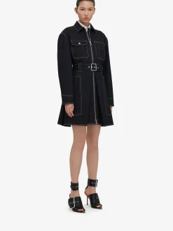 Women's Utility Denim Mini Dress in ><noscript><img width=