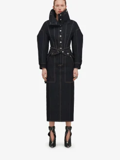 Women's Utility Denim Pencil Skirt in >Alexander McQueen Cheap