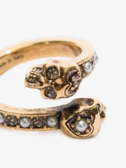 Women's Wrap-around Skull Ring in ><noscript><img width=